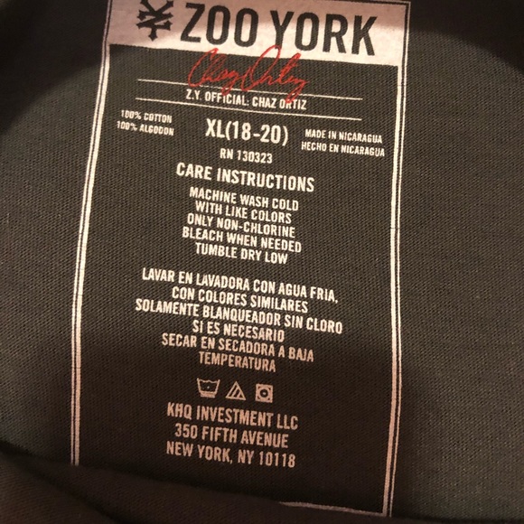 NWT Zoo York Gray Tshirt 18-20 - Picture 4 of 5